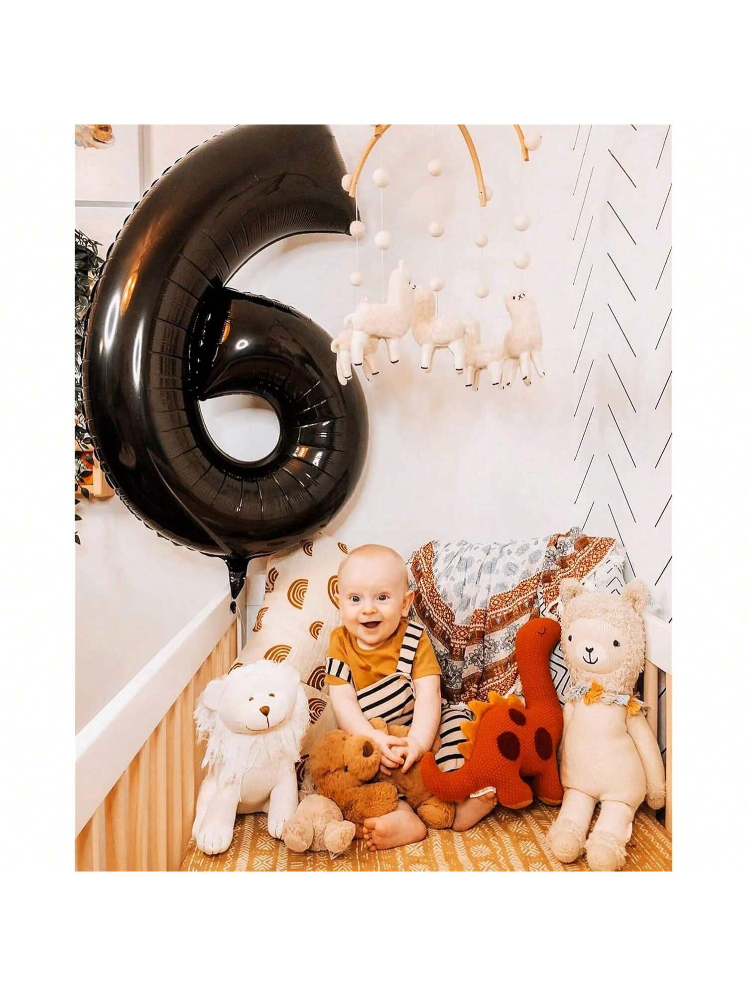 40 Inch Black Number 8 Foil Balloon for 8th Birthday Anniversary or Graduation