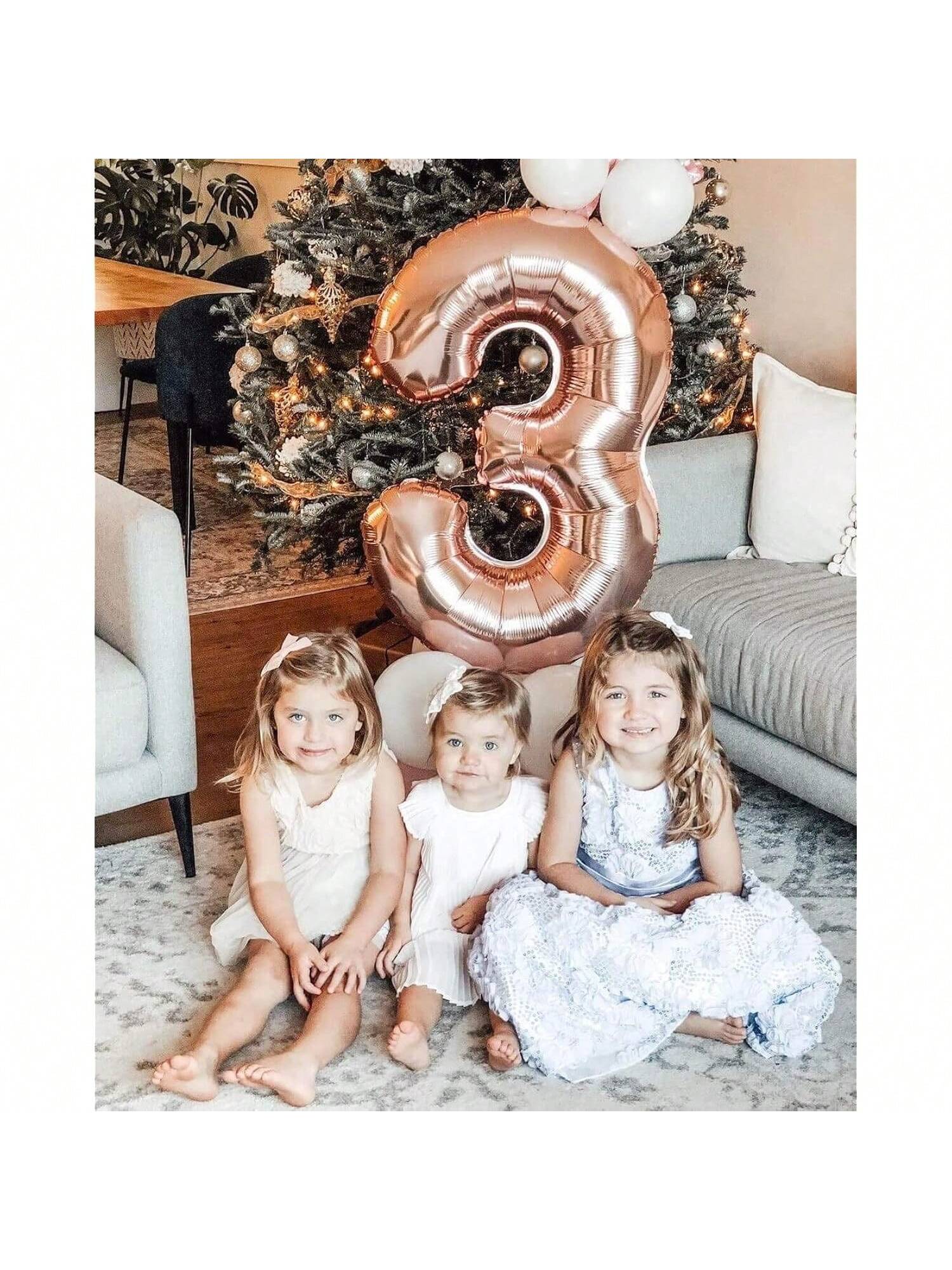 40 Inch Rose Gold Number 9 Foil Balloon for Birthday Wedding or Anniversary
