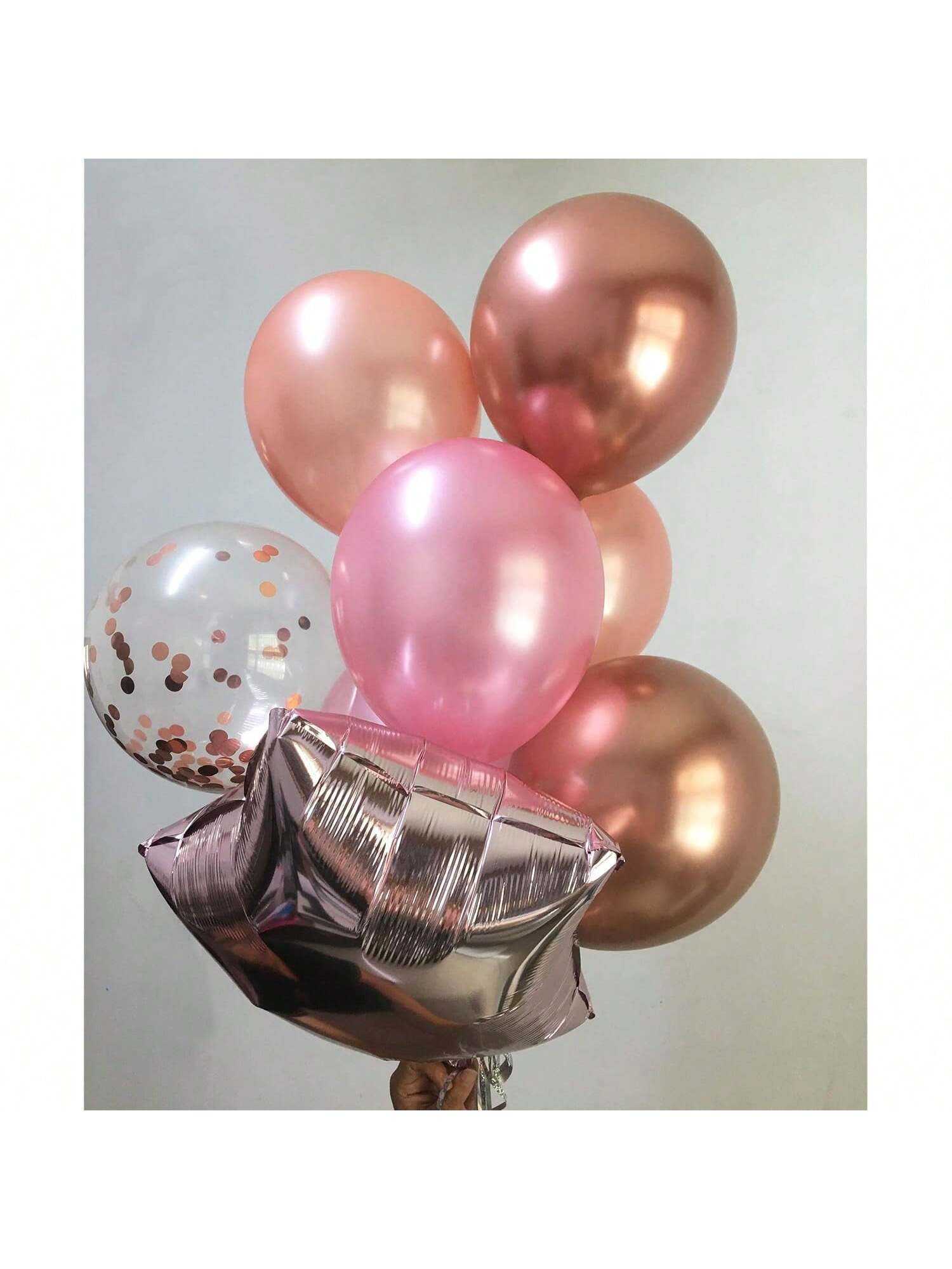 Rose Gold Birthday Balloon Kit Pink & Gold Balloons For Women's Birthday Party Decor