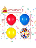 48-Piece Carnival Balloons 12-Inch for Circus or Birthday Party Decor