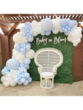 84-Pc Blue Balloon Garland Kit Pastel Latex 5, 12, 18-Inch for Party or Wedding Decor
