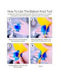 Red, White & Blue Balloon Arch Kit Includes Strip Tape, Ribbon, And Knotting Tool