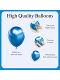 120-Piece Royal Blue Balloon Arch Kit for Shower, Birthday, Graduation, or Party