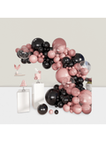 Dusty Pink Black Balloon Arch Kit 151pcs Wedding Shower Anniversary Garland