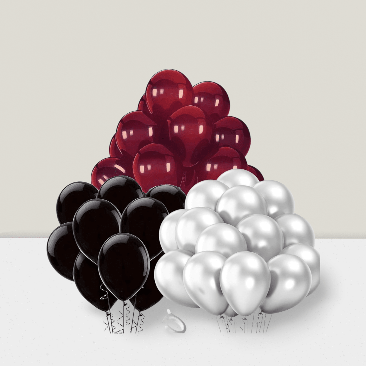 2025 Graduation Party Decorations Burgundy, Maroon, Black, and Silver Balloons