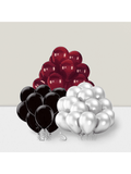 2025 Graduation Party Decorations Burgundy, Maroon, Black, and Silver Balloons