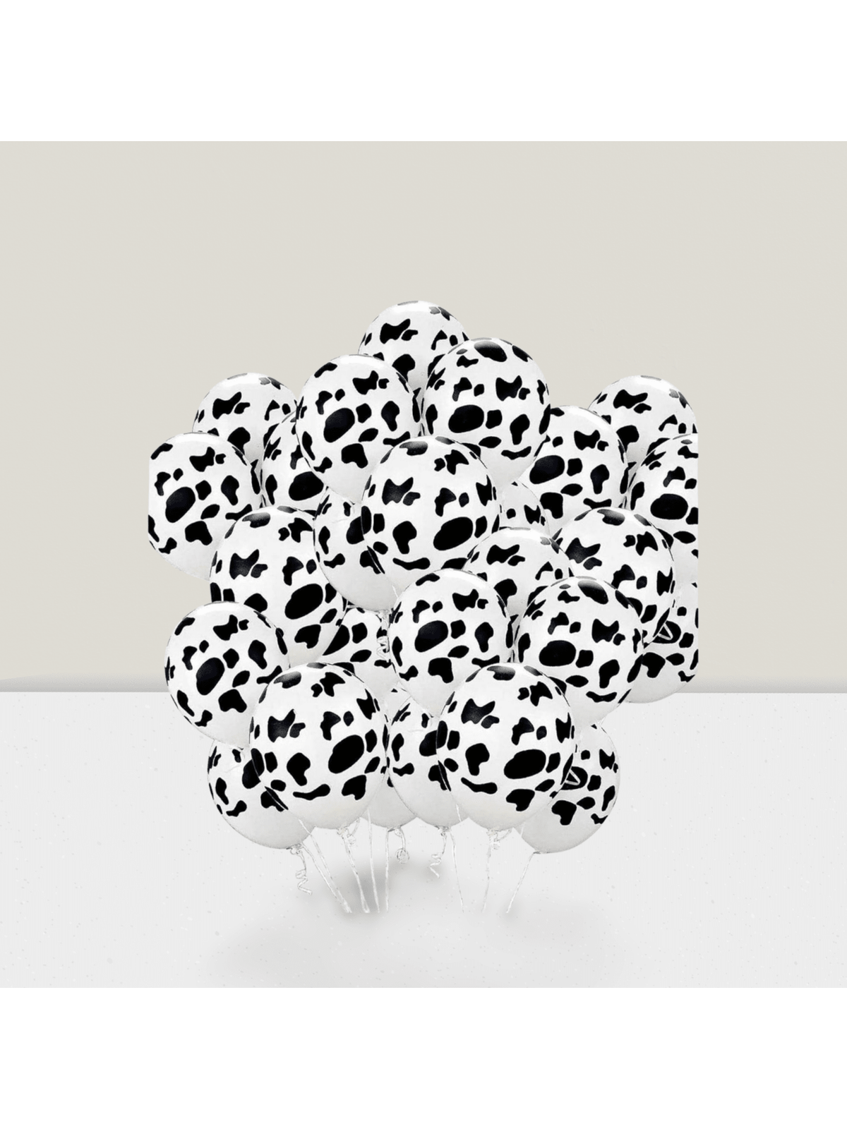 100 Pc Cow Print Balloons Funny Moo Western Theme Birthday Party Decor