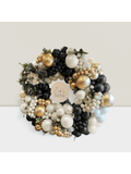 Black White Gold Balloon Garland Kit Double-Stuffed Metallic and Pearl Balloons