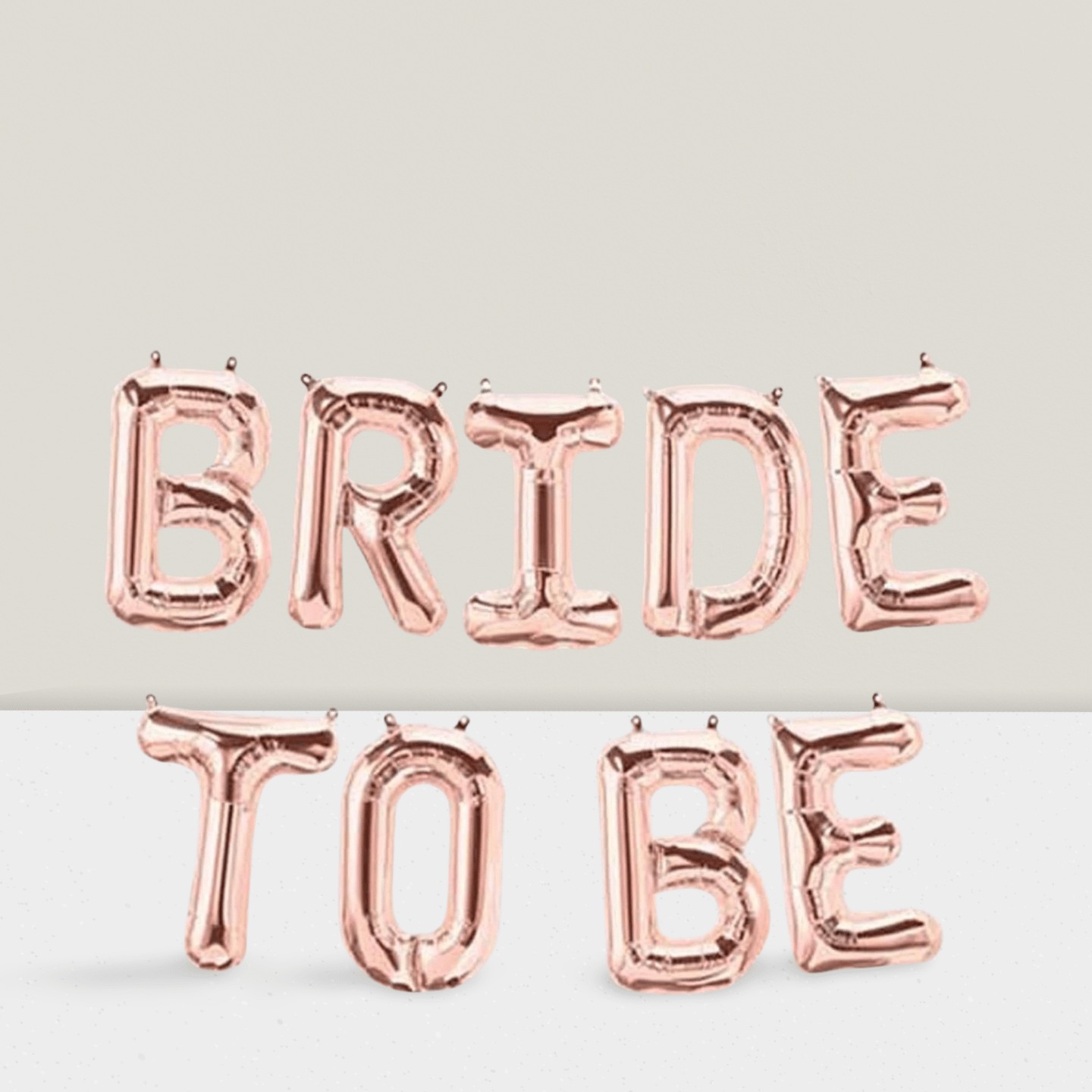 Bride to Be Rose Gold 16-Inch Balloon Banner for Bridal Shower or Bachelorette
