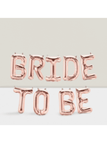 Bride to Be Rose Gold 16-Inch Balloon Banner for Bridal Shower or Bachelorette