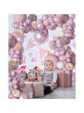 Butterfly Shower Decorations Kit 13ft Balloon Arch with Confetti for Birthday Party