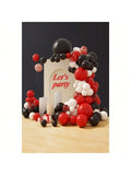102-Piece Red, Black & White Balloon Kit for Casino, BBQ, or Graduation Party