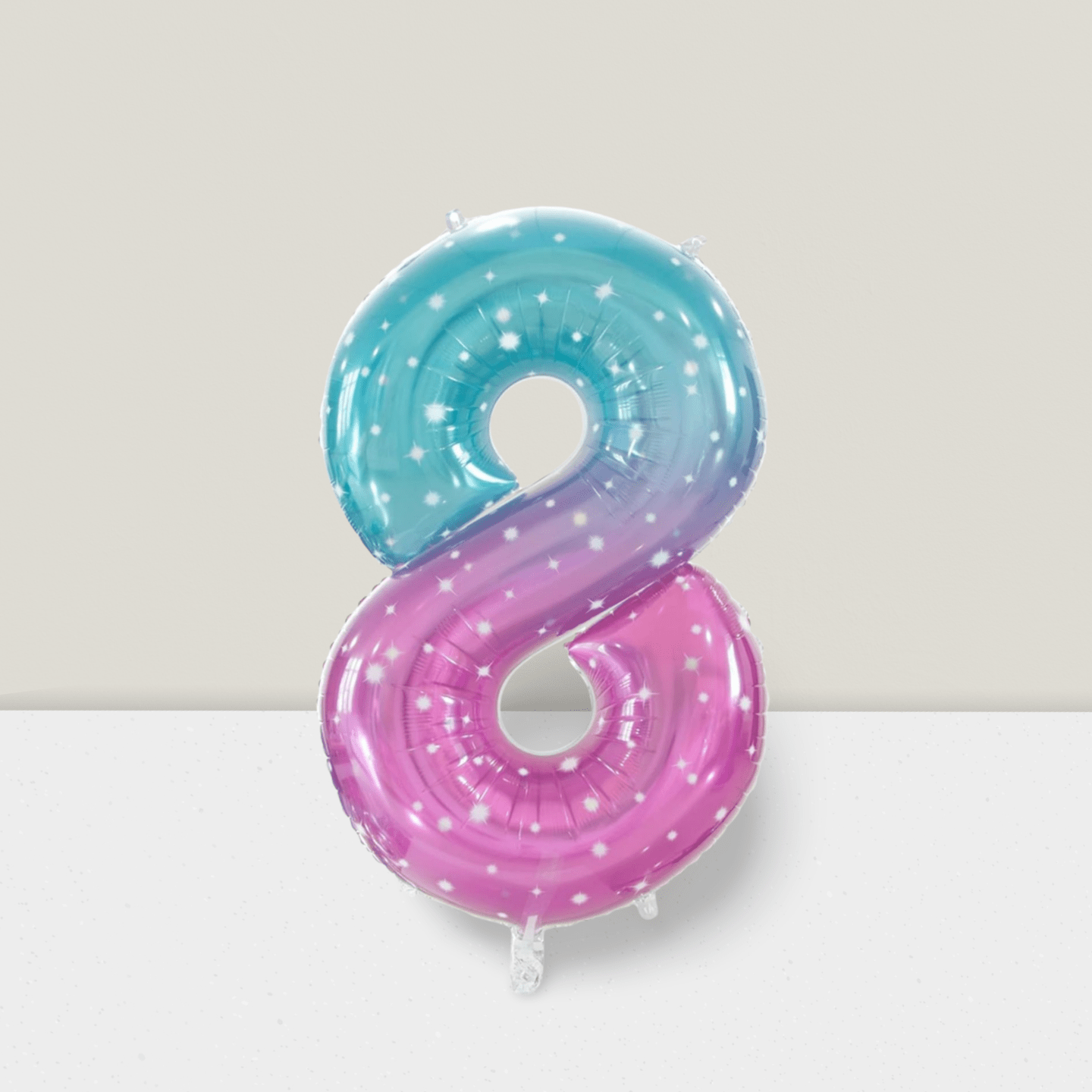 Number 8 Balloon 40 Inch Large Foil Balloon For 8th Birthday Party Decorations
