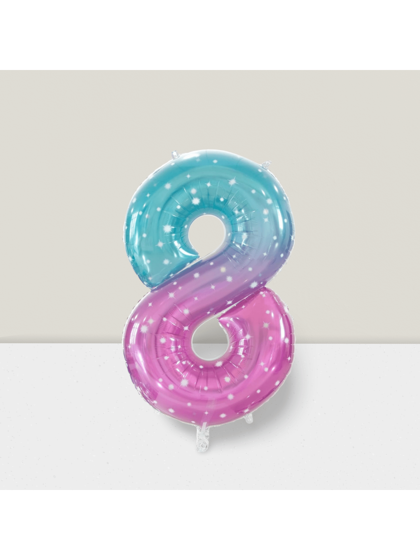 Number 8 Balloon 40 Inch Large Foil Balloon For 8th Birthday Party Decorations