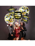 Large Happy New Year 22" Disco Foil Balloons NYE 2025 Decorations