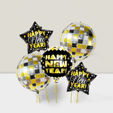 Large Happy New Year 22" Disco Foil Balloons NYE 2025 Decorations