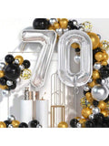 40" Giant Silver 70 Number Balloon Birthday Party Decor