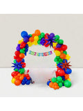 Rainbow Balloon Garland Kit Red Blue Green with Star Party Decor