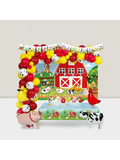 Farm Party Decorations Animal Balloon Arch Banner Cake Toppers