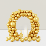 90 Pack Metallic Gold Balloons 5-18 Inch for Garland Arch and Party Decor