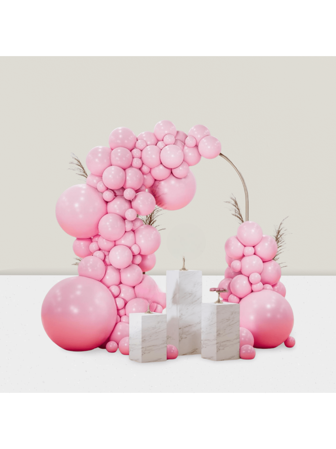 99-Piece Pastel Pink Balloon Arch Kit for Shower, Bridal, or Birthday Party