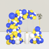 126 Pc Blue Yellow White Balloon Arch Kit for Wedding Birthday and Shower Decor