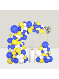 126 Pc Blue Yellow White Balloon Arch Kit for Wedding Birthday and Shower Decor