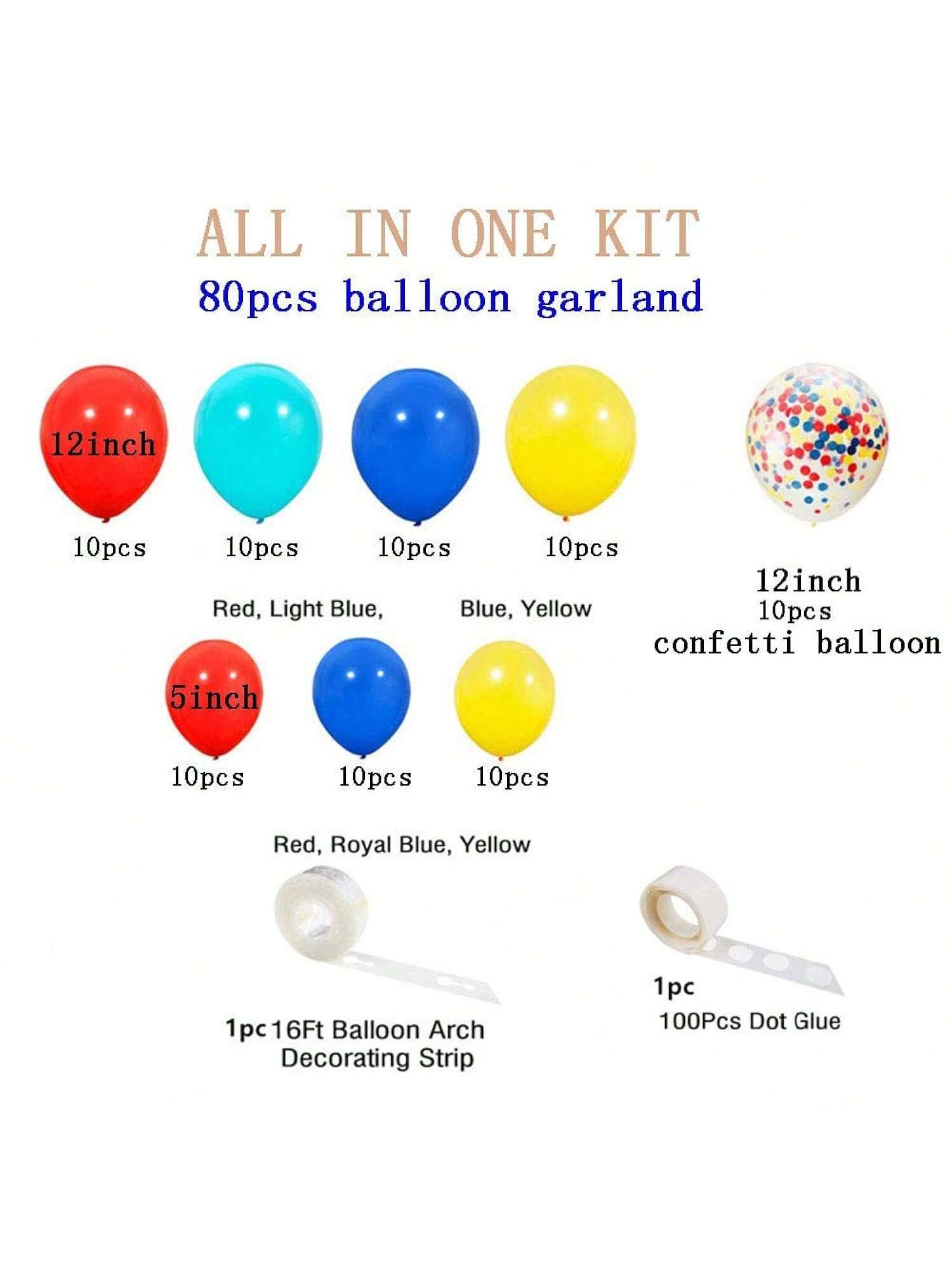 Carnival Circus Balloon Arch Kit – Fiesta Party Decorations & Birthday Supplies
