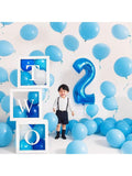 40" Blue Number 2 Foil Balloon for 2nd Birthday & Anniversary Parties