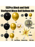 144 Pc Video Game Balloon Arch Green Black Silver with Game Controller for Birthday