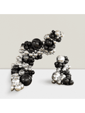 147 Black and Silver Balloon Arch Kit for Birthday Graduation and New Year Decor