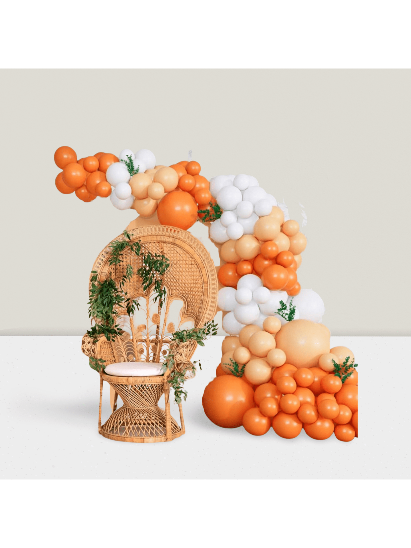 DIY Orange Balloon Arch Kit "Little Cutie Is On The Way" Showers & Birthday Party Decor