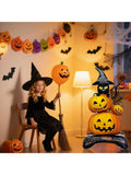 2PCS Halloween Foil Balloons Black Cat Spider Pumpkin Party Decor
