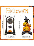 2PCS Halloween Foil Balloons Black Cat Spider Pumpkin Party Decor