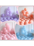 150pcs Pastel Halloween Balloon Kit Blue & Pink with Ghosts & Spiders for Party