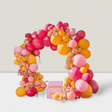 Yellow Pink Balloon Arch Kit Double-Stuffed Pastel Balloons for Party Decor