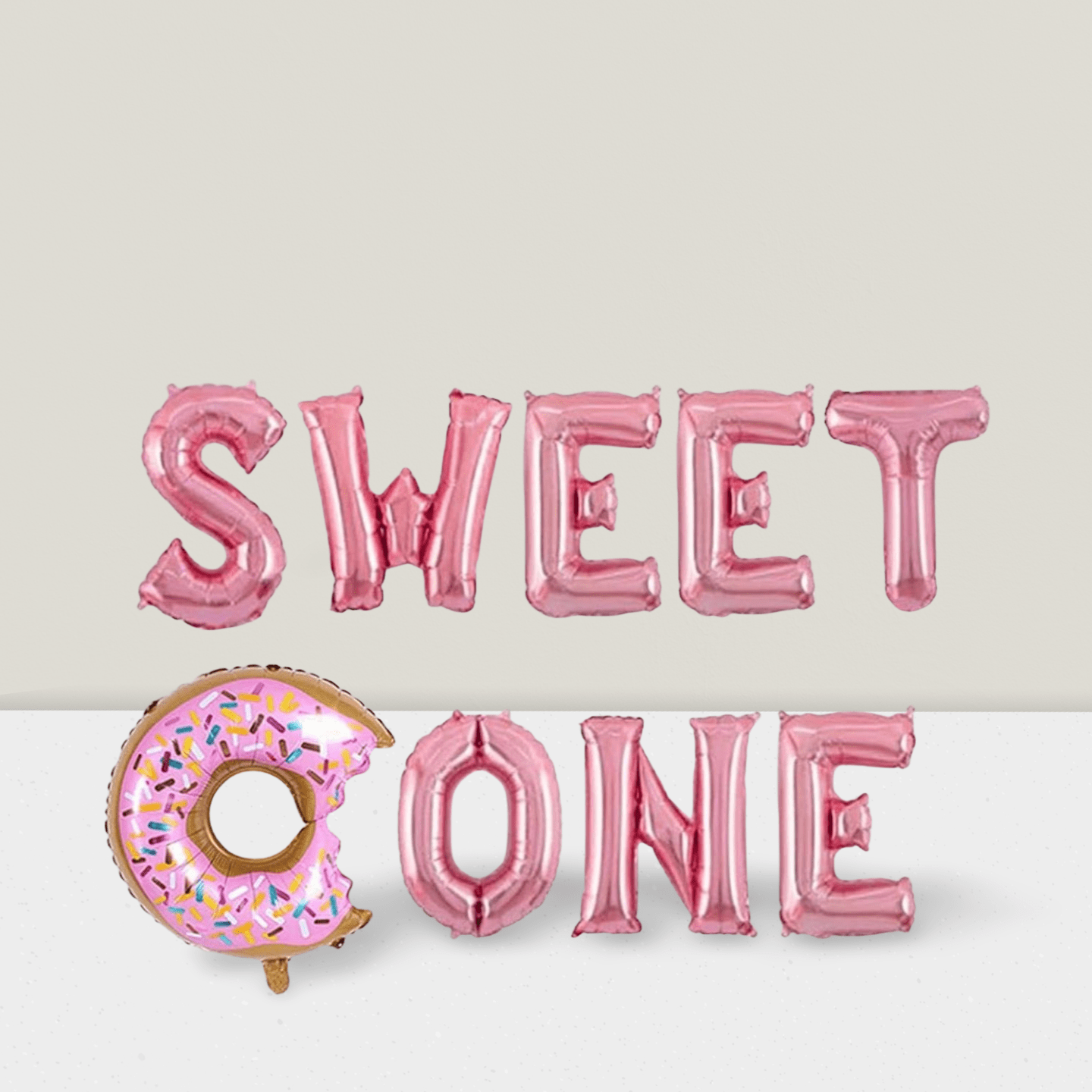 Sweet One Donut Balloon 1st Birthday Party Decoration For Girls Or Boys