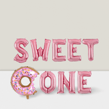 Sweet One Donut Balloon 1st Birthday Party Decoration For Girls Or Boys