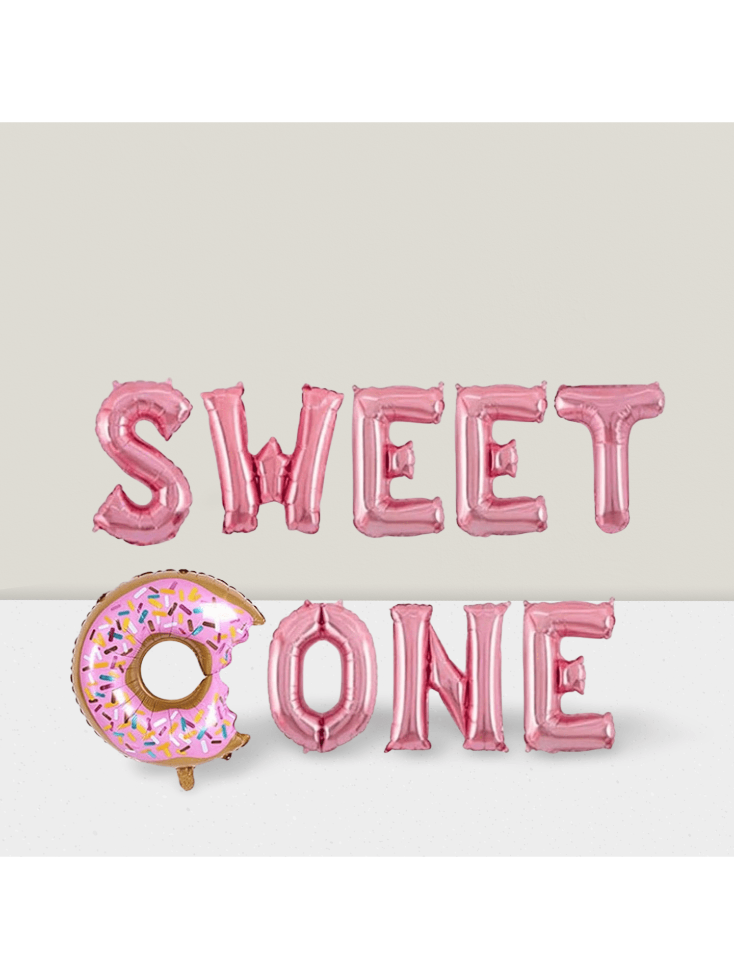 Sweet One Donut Balloon 1st Birthday Party Decoration For Girls Or Boys