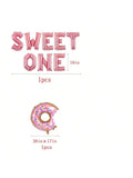 Sweet One Donut Balloon 1st Birthday Party Decoration For Girls Or Boys
