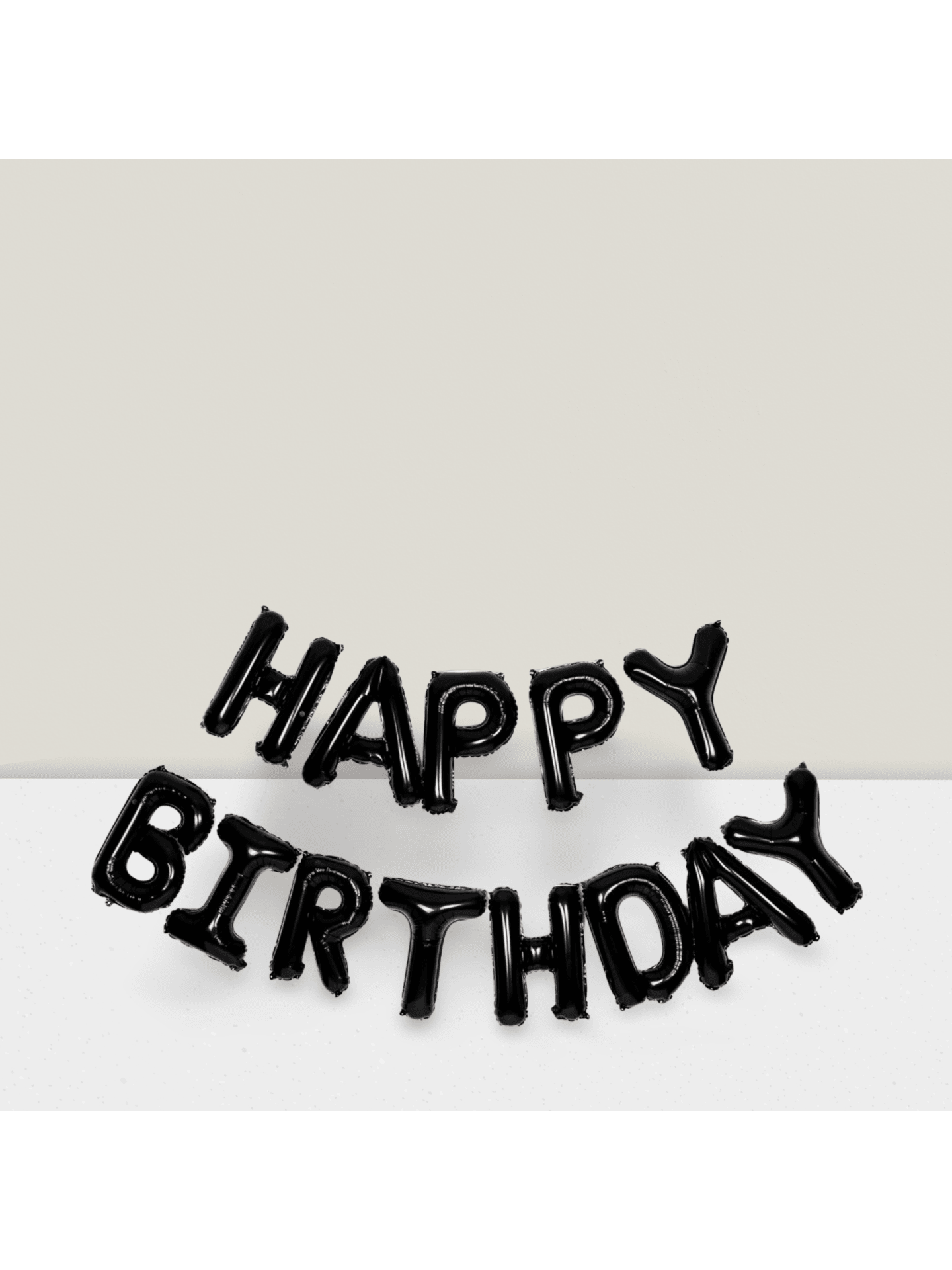 16 Inch Black Happy Birthday Foil Balloons for Party Celebration