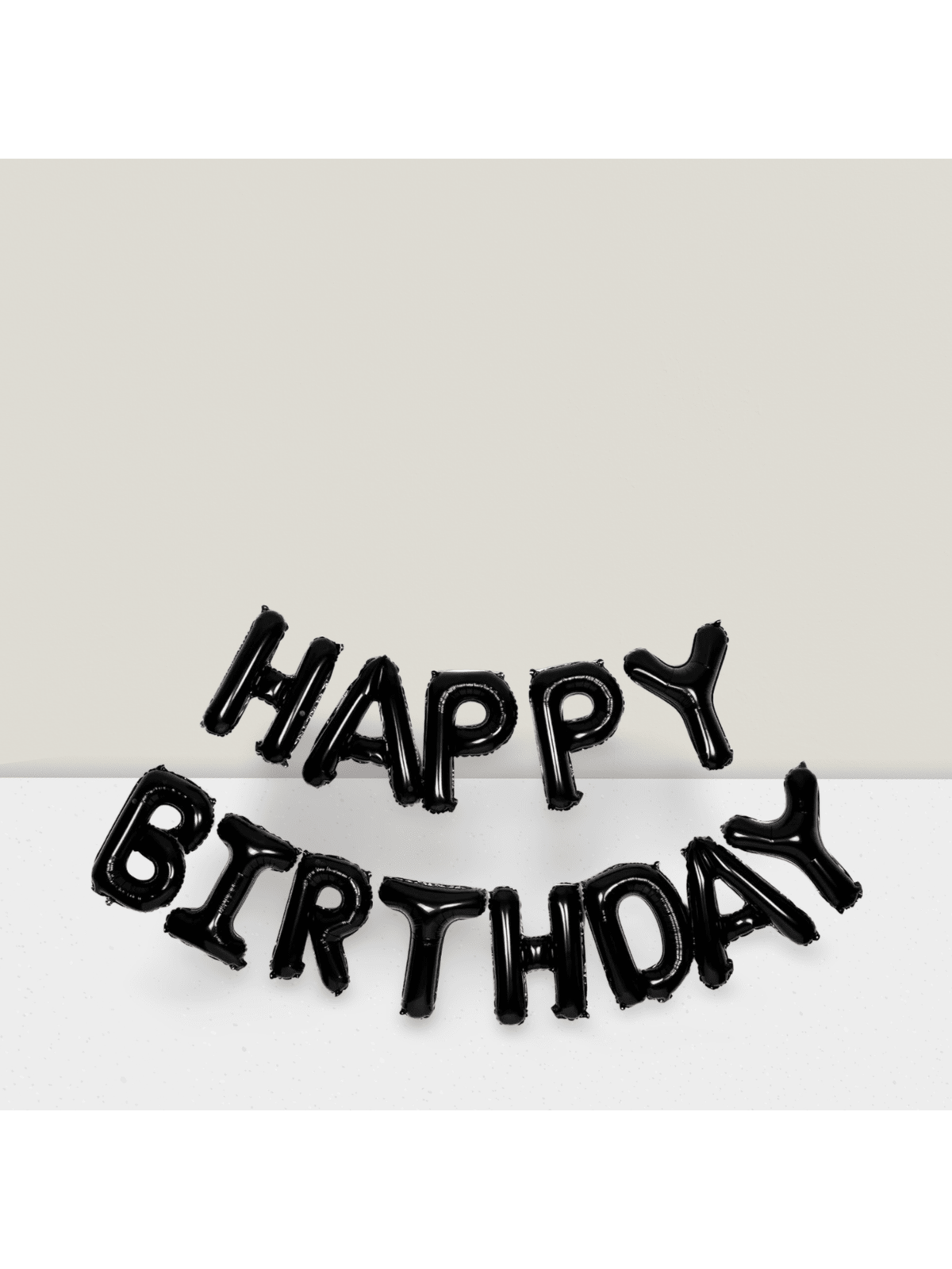 16 Inch Black Happy Birthday Foil Balloons for Party Celebration