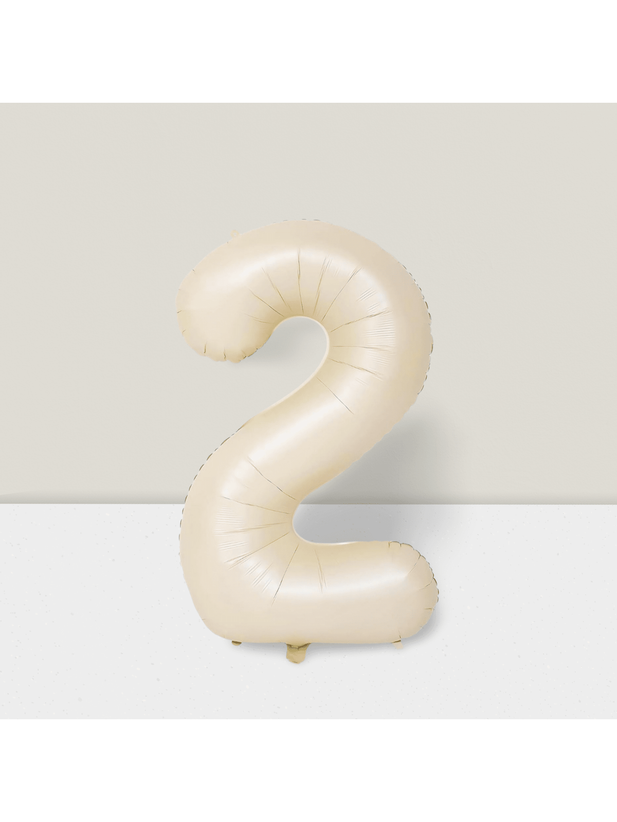 40 Inch Cream Foil Number 2 Balloon for Birthday Anniversary Party