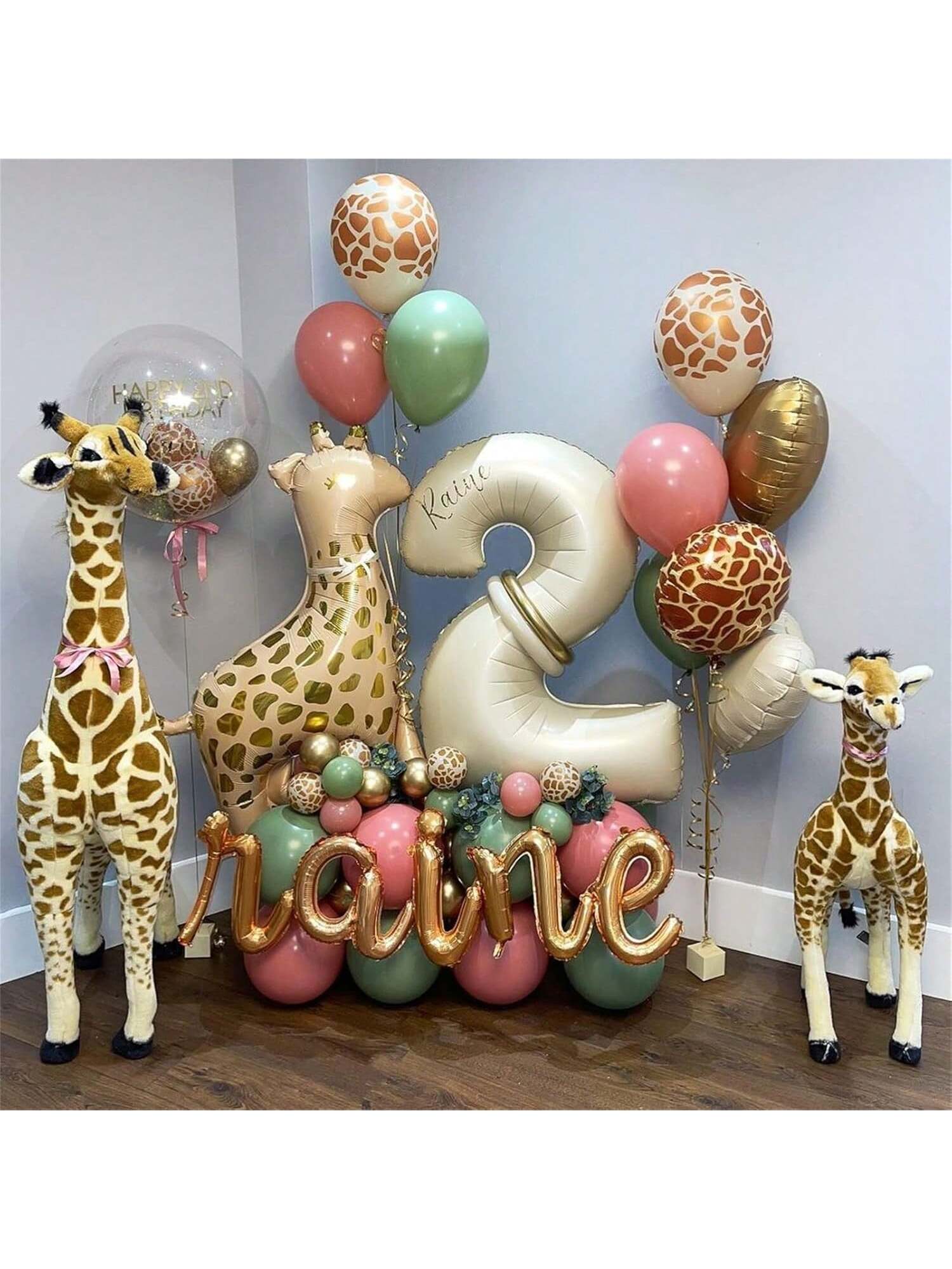 40 Inch Cream Foil Number 2 Balloon for Birthday Anniversary Party