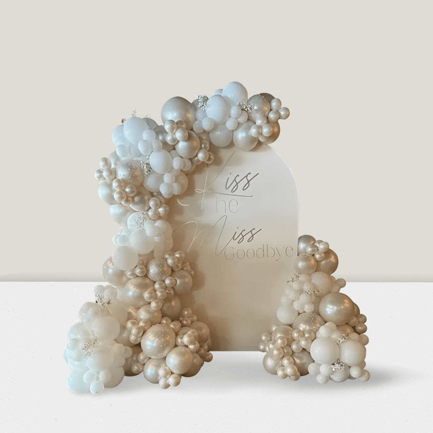 Pearl White Balloon Garland Kit 112pcs Wedding & Shower Decor