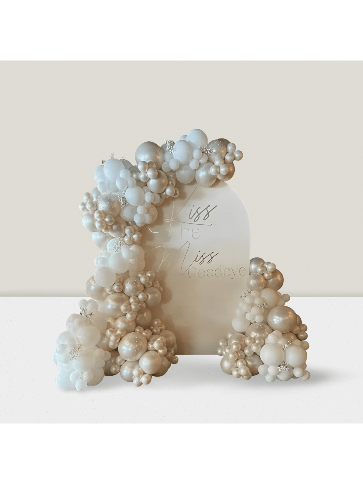 Pearl White Balloon Garland Kit 112pcs Wedding & Shower Decor