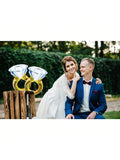 2 Pc Diamond Engagement Mylar Balloons for Wedding & Bridal Shower
