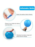 65 Pc 12 Inch Metallic & Pearl Blue Balloons for Parties & Events