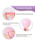 65 Pc 12 Inch Pink and Purple Balloon Arch Kit with Confetti for Parties