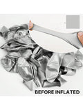 120 Pcs 5" Silver Metallic Balloons For Garland, Arch, Birthday & Wedding Party Decor